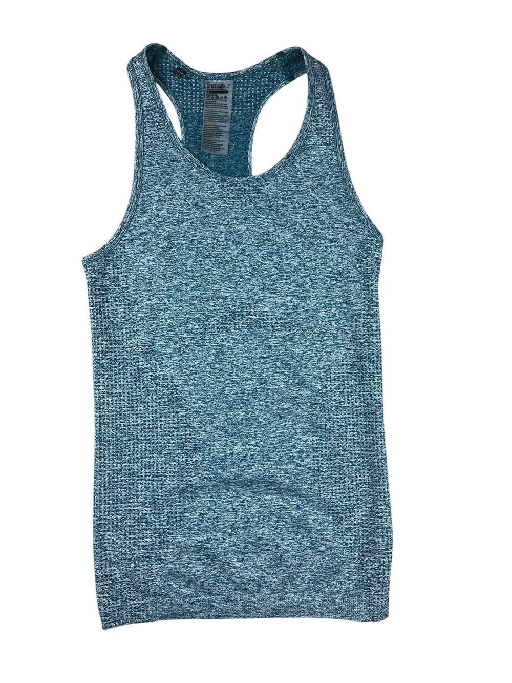 Gymshark Tank Top Womens‎ Small Teal Blue Seamless Racerback Athletic Training